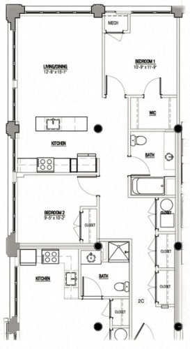 Floor Plan  2 Bedroom Type 2