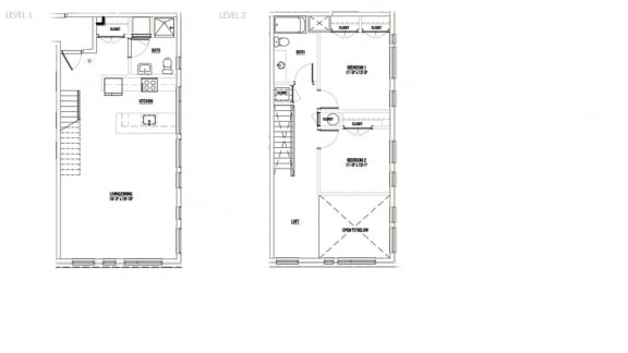 Floor Plan  2 Bedroom Penthouse 5