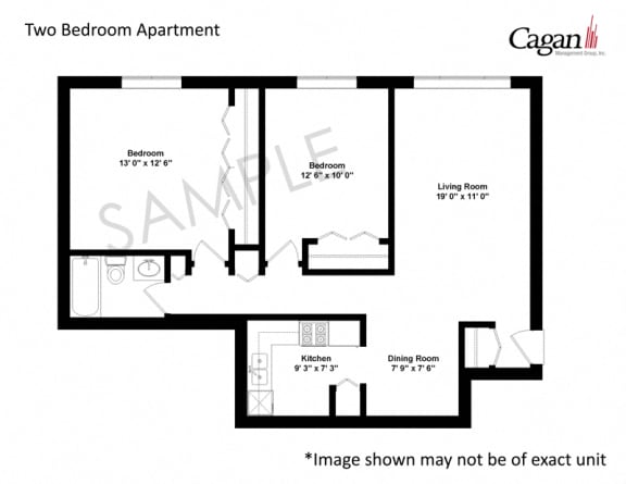 Floor Plan  Two Bedroom