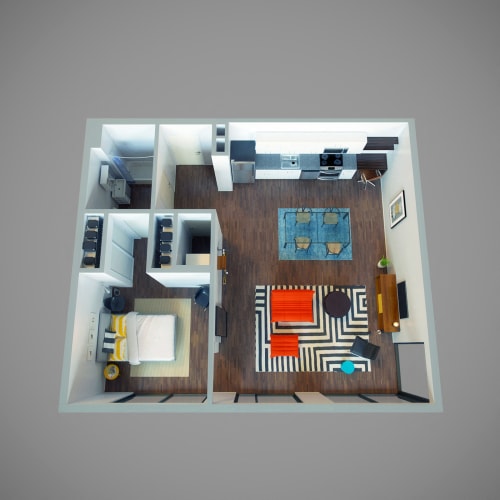 Floor Plan  1 Bed - Park View