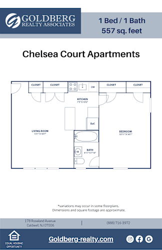 Floor Plan  1 Bedroom 1 bath