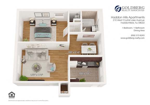 Floor Plan  One Bedroom