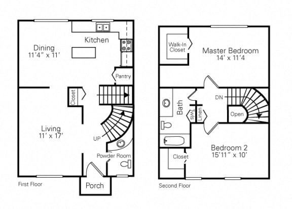 Floor Plan  2 Bedroom