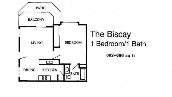 Floor Plan  San Tropez, Santa Ana, CA The Biscay Floor Plan 800 SF