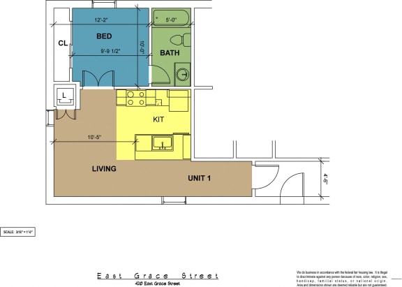 Floor Plan  420 Place Unit 01