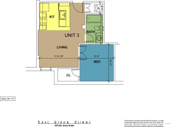 Floor Plan  420 Place Unit 03