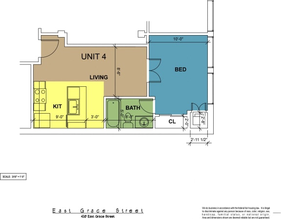Floor Plan  420 Place Unit 04