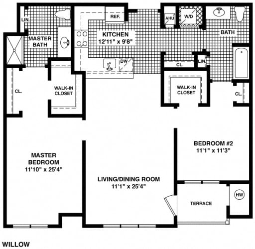 Floor Plan  Willow