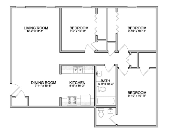 Floor Plan  3 Bedroom