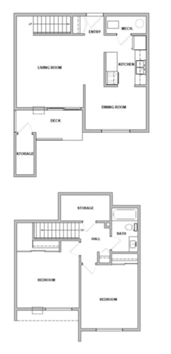 Floor Plan  2 Bedroom