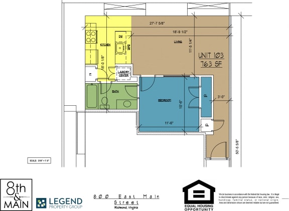 Floor Plan  8th and Main 103
