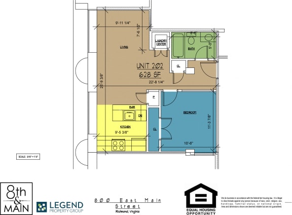 Floor Plan  8th and Main 202