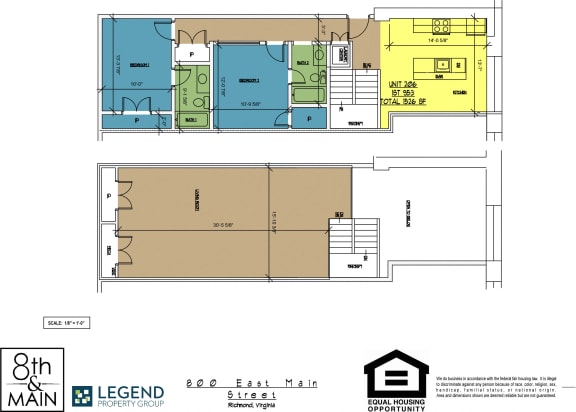 Floor Plan  8th and Main 206