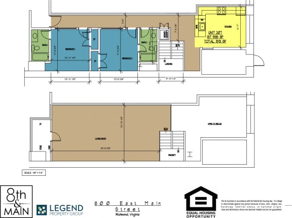 Floor Plan  8th and Main 207