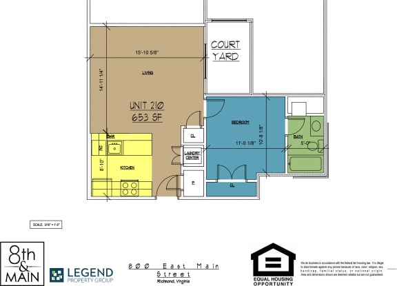 Floor Plan  8th and Main 210