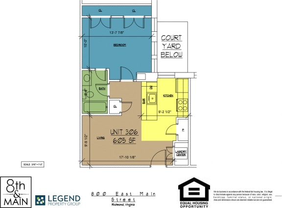 Floor Plan  8th and Main 306