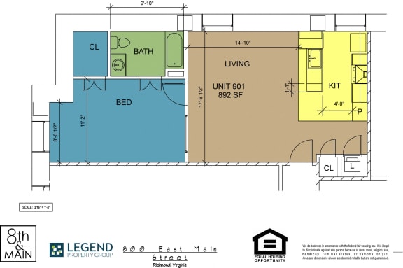 Floor Plan  8th and Main 901