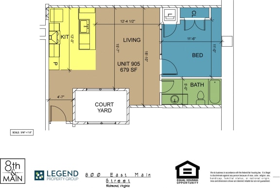Floor Plan  8th and Main 905