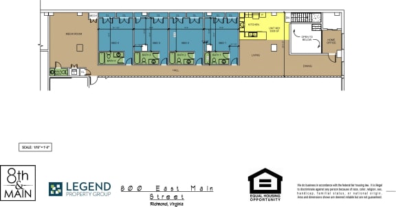 Floor Plan  8th and Main Mezzanine Level ML01