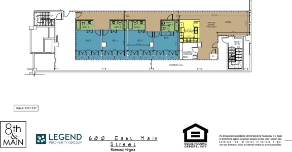 Floor Plan  8th and Main Mezzanine Level ML02