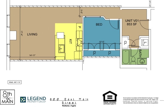 Floor Plan  8th and Main Vault Level V05