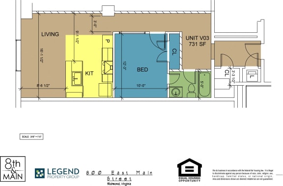 Floor Plan  8th and Main Vault Level V07