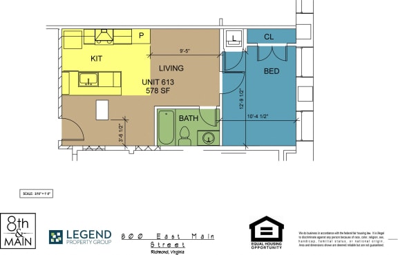 Floor Plan  8th and Main 613