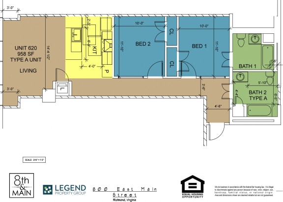 Floor Plan  8th and Main 620