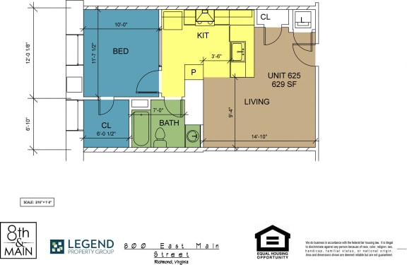 Floor Plan  8th and Main 625