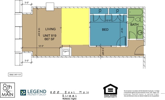 Floor Plan  8th and Main 819