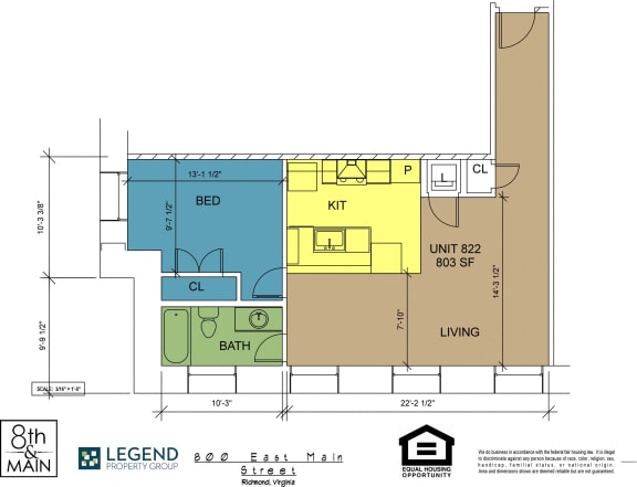 Floor Plan  8th and Main 822