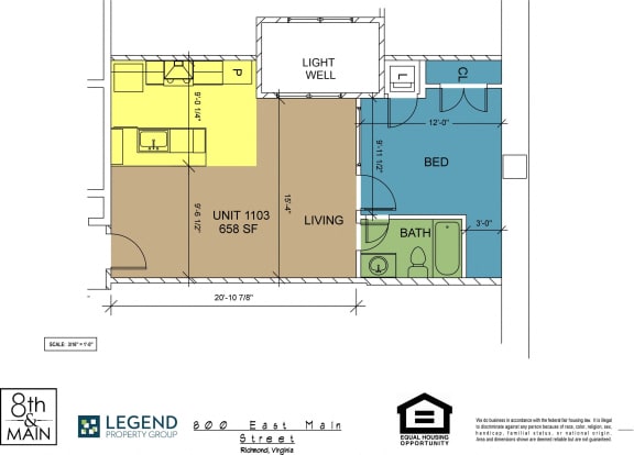 Floor Plan  8th and Main 1103
