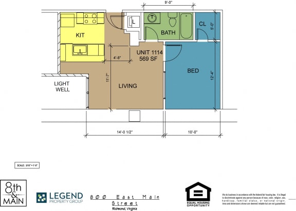 Floor Plan  8th and Main 1114
