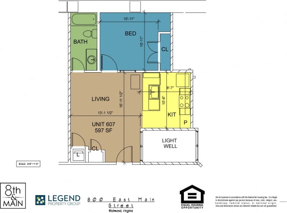 Floor Plan  8th and Main 607