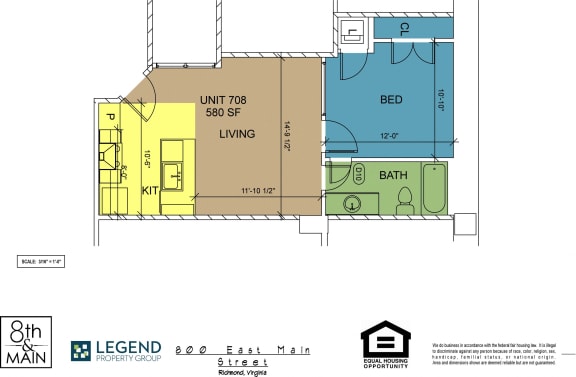 Floor Plan  8th and Main 708