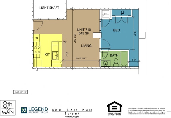 Floor Plan  8th and Main 710