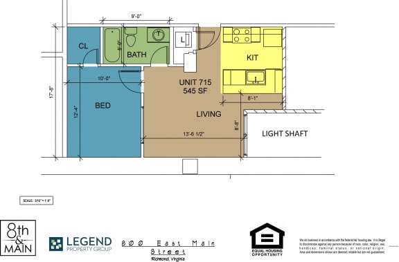 Floor Plan  8th and Main 715