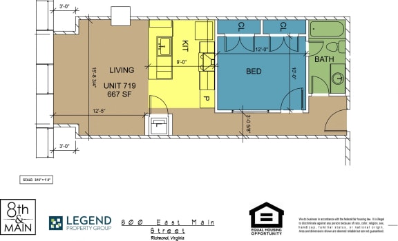 Floor Plan  8th and Main 719