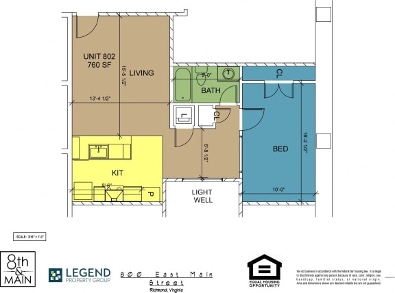 Floor Plan  8th and Main 802