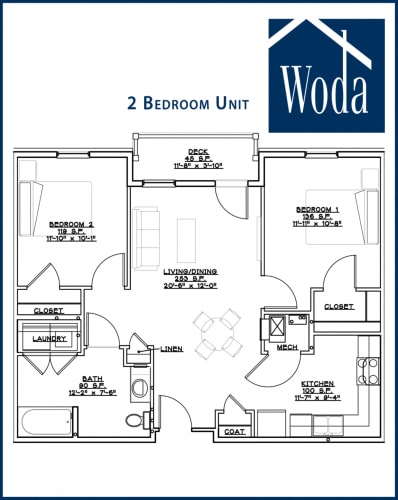 Floor Plan  Two Bedroom