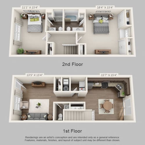 Floor Plan  Ashton Park Townhome