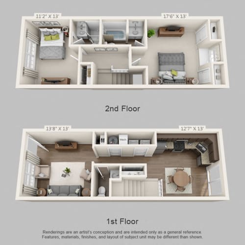 Floor Plan  St. James Crossing Townhome