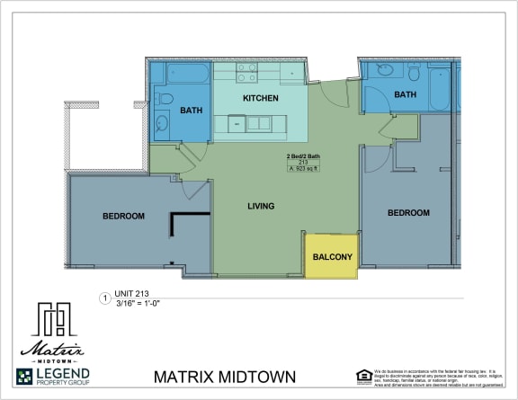 Floor Plan  Matrix Midtown Unit 213