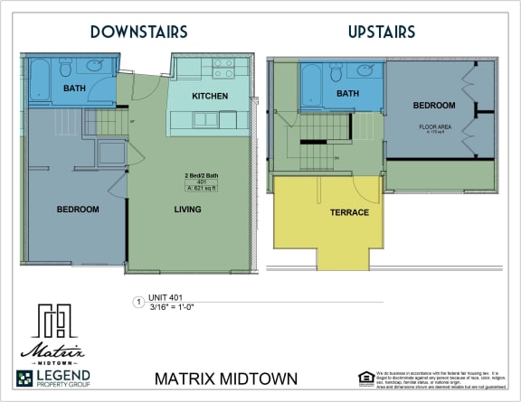 Floor Plan  Matrix Midtown Unit 401