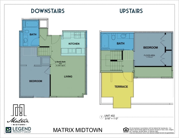 Floor Plan  Matrix Midtown Unit 402