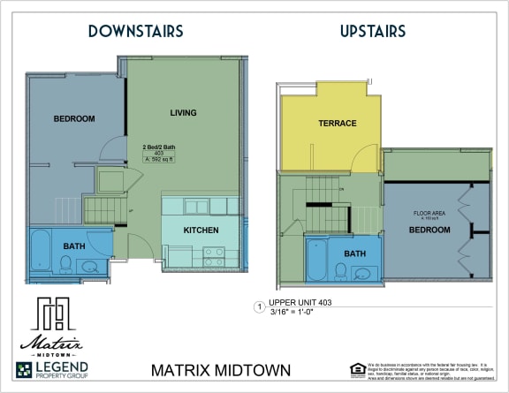 Floor Plan  Matrix Midtown Unit 403