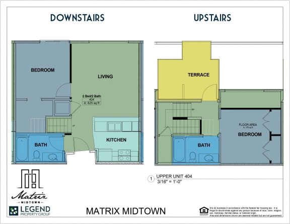 Floor Plan  Matrix Midtown Unit 404