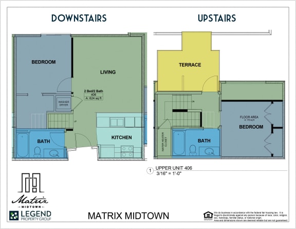 Floor Plan  Matrix Midtown Unit 406