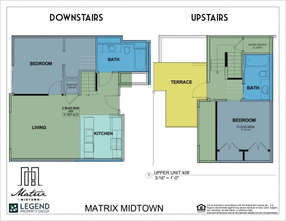 Floor Plan  Matrix Midtown Unit 408