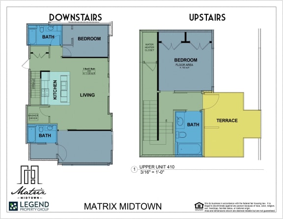 Floor Plan  Matrix Midtown Unit 410
